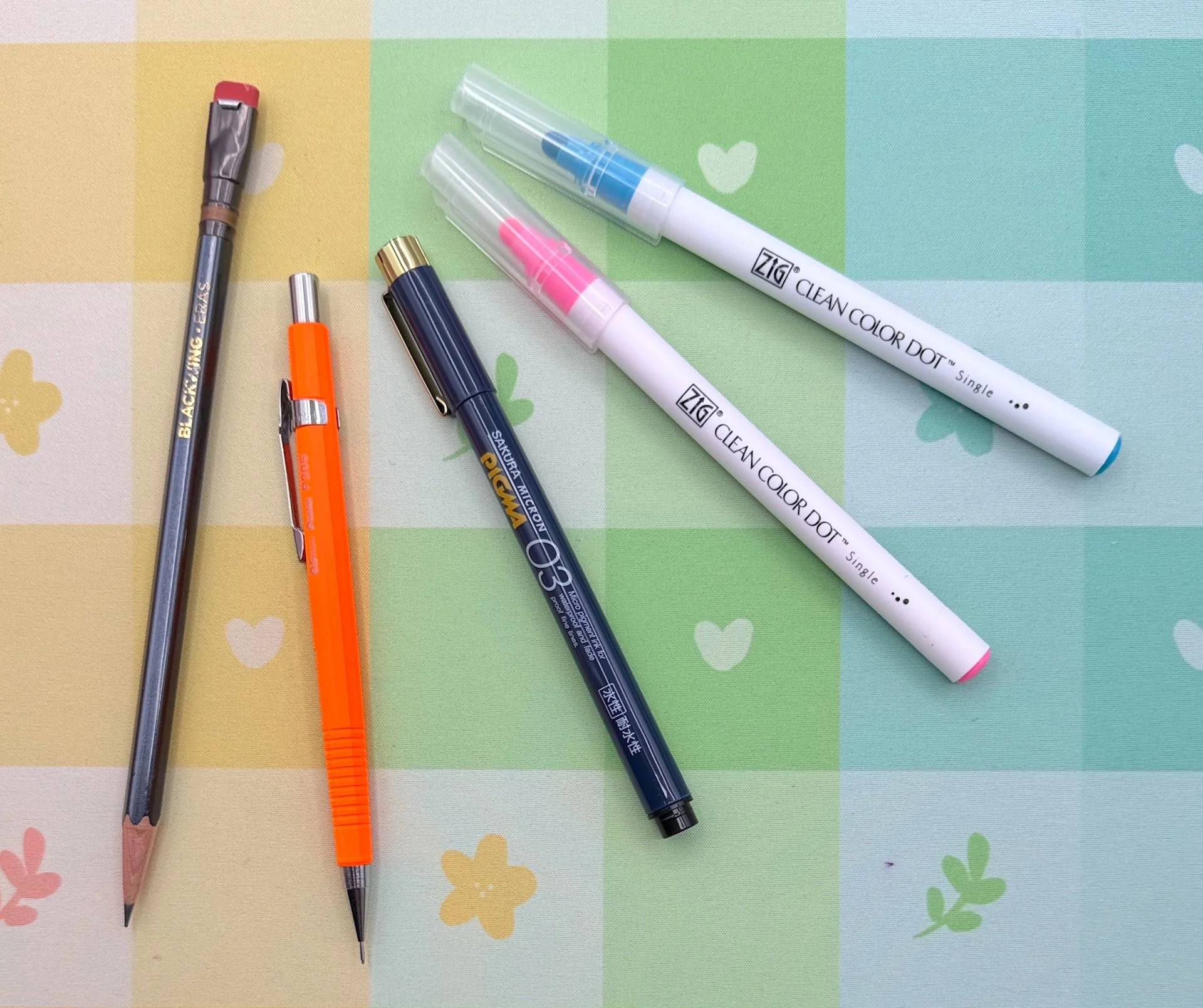 Pencils and markers