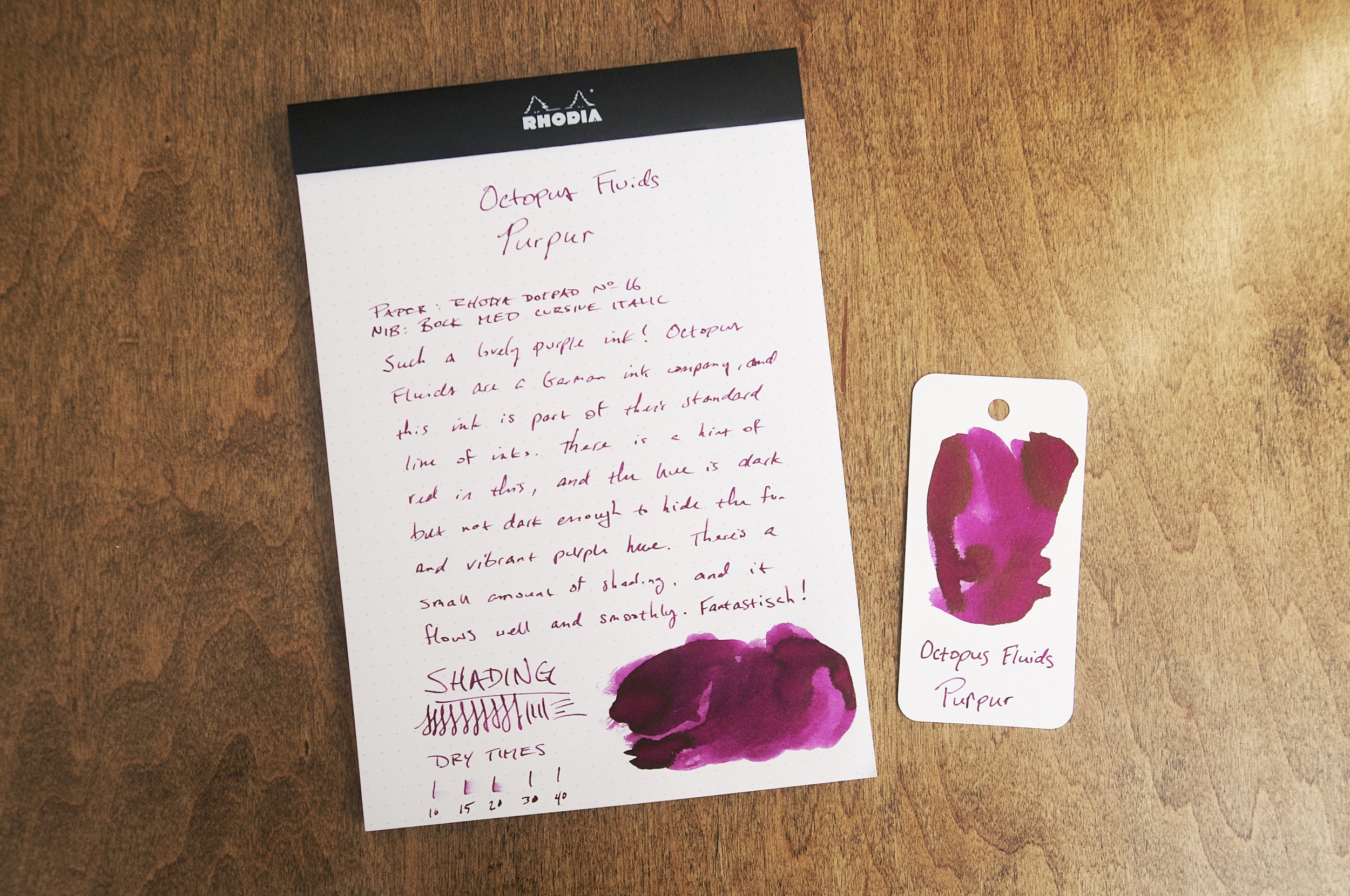 Octopus Fluids write & Draw Pigment Inks review – FOUNTAIN PEN INK ART