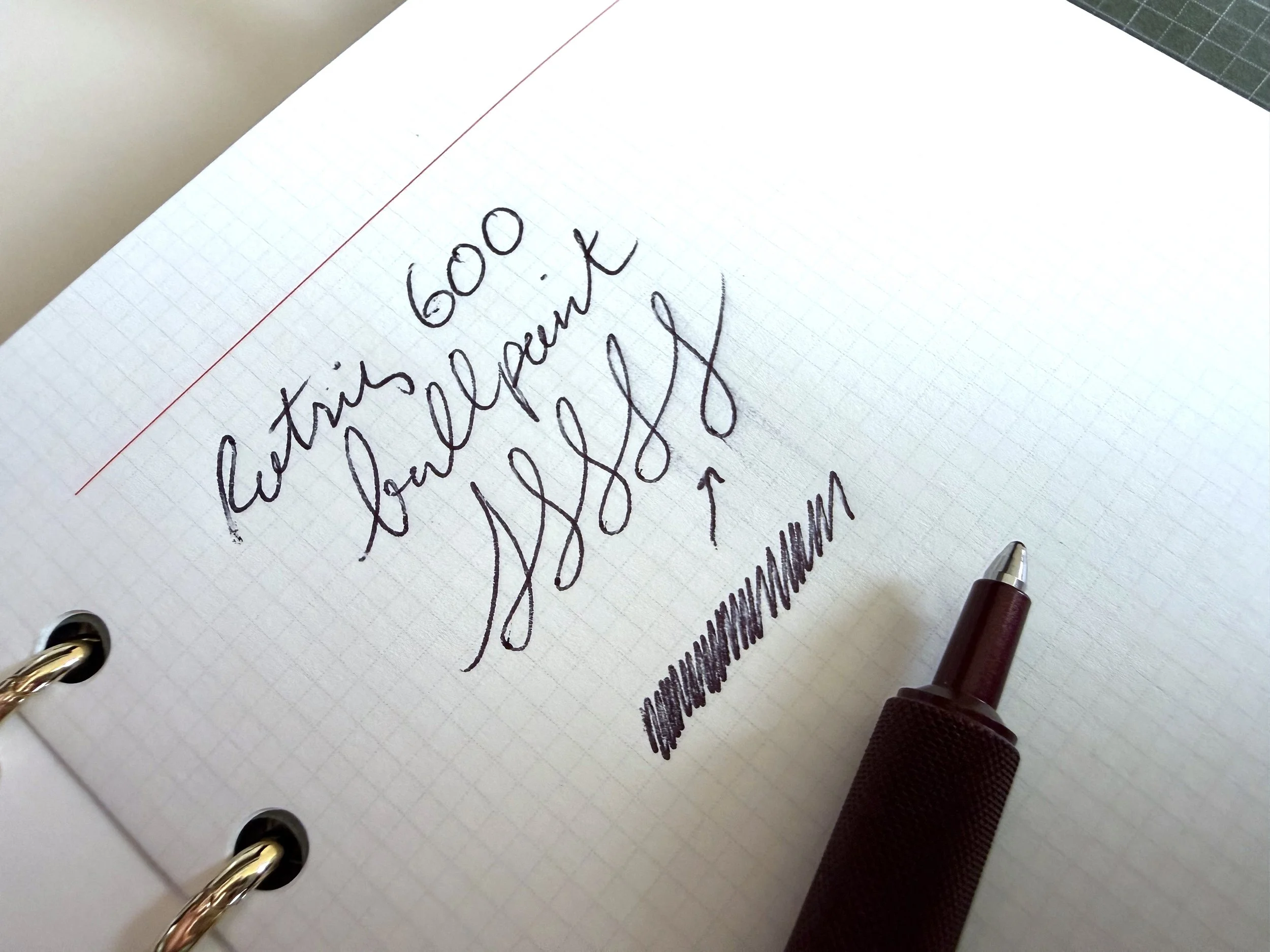 rOtring 600 Ballpoint Pen Smudge