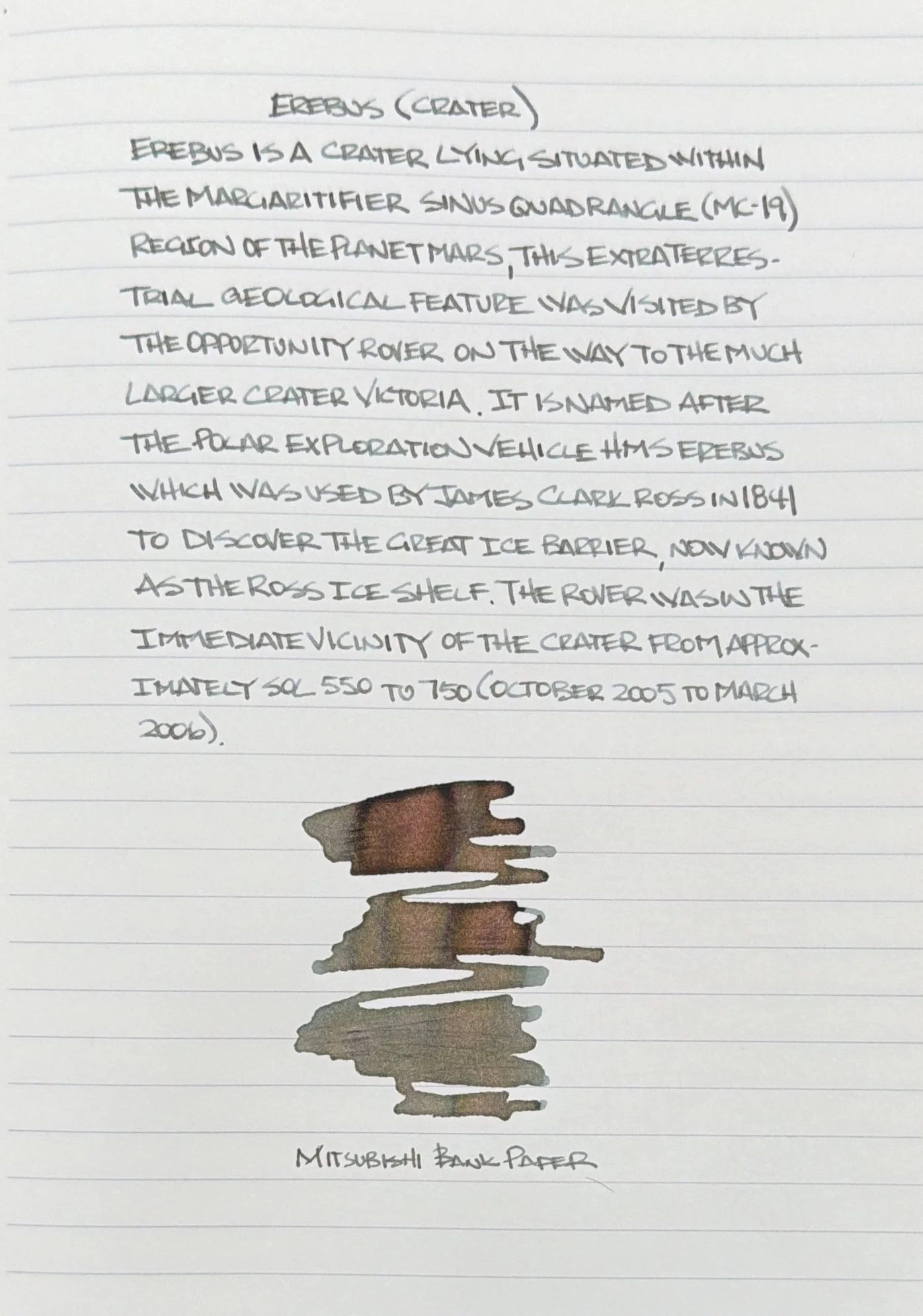 Colorverse Erebus Crater Ink Bank Paper