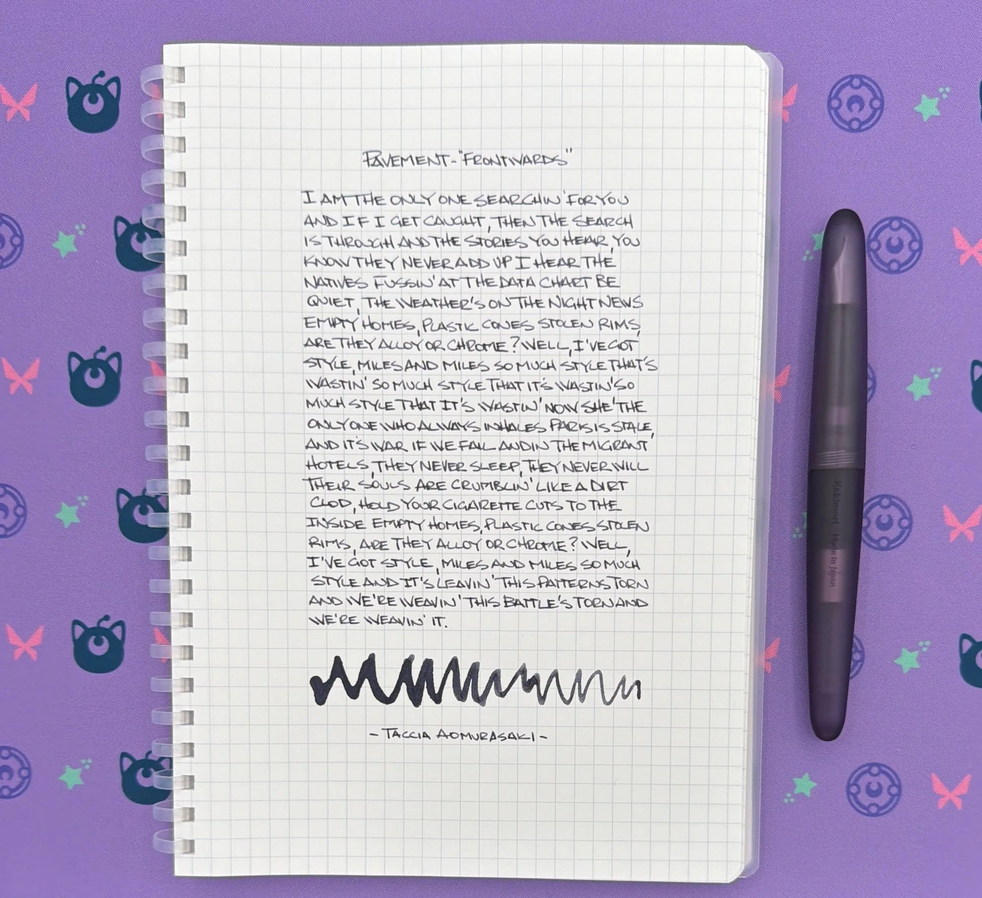 Kakimori Fountain Pen Writing