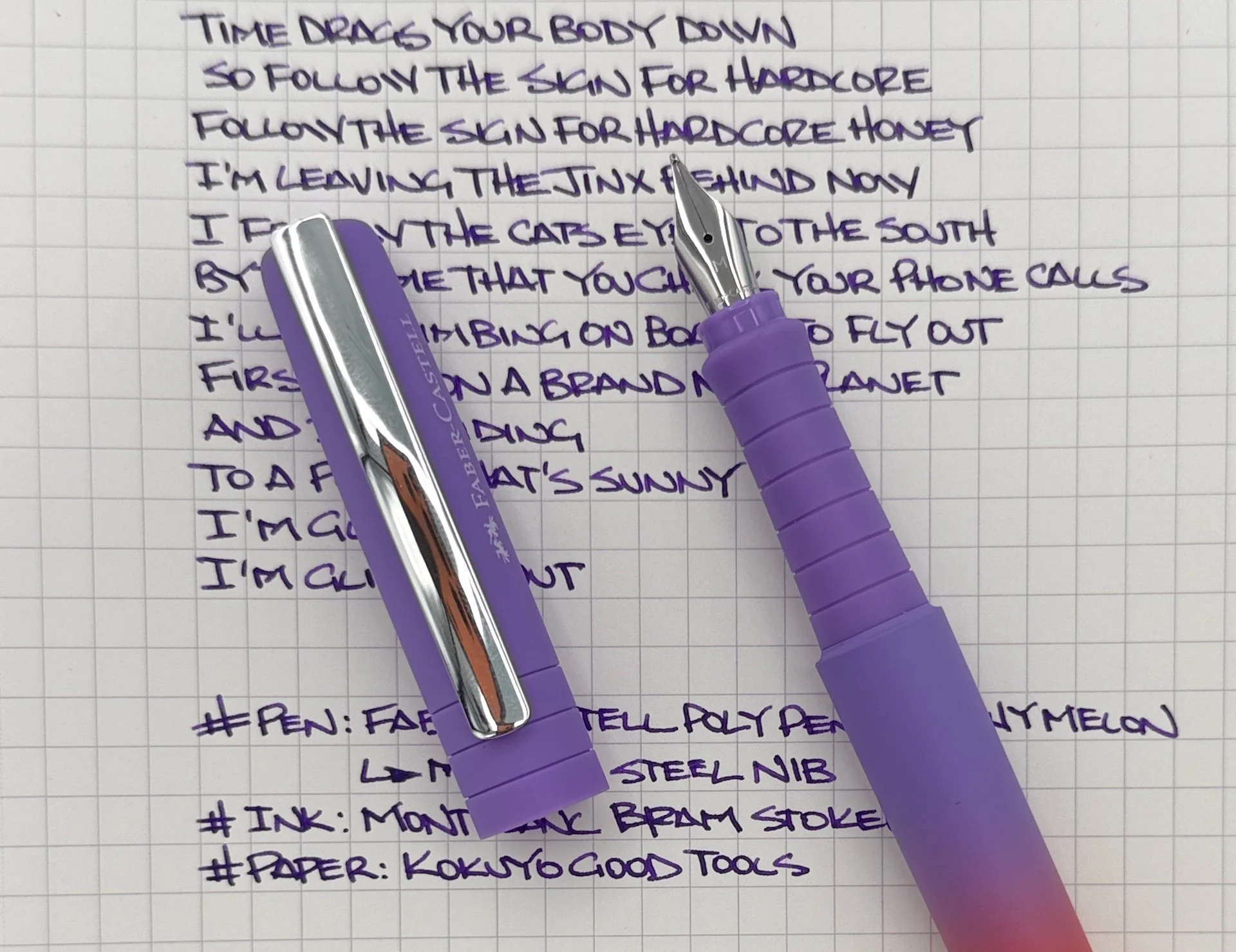 Faber-Castell Poly Flow Fountain Pen Nib Writing