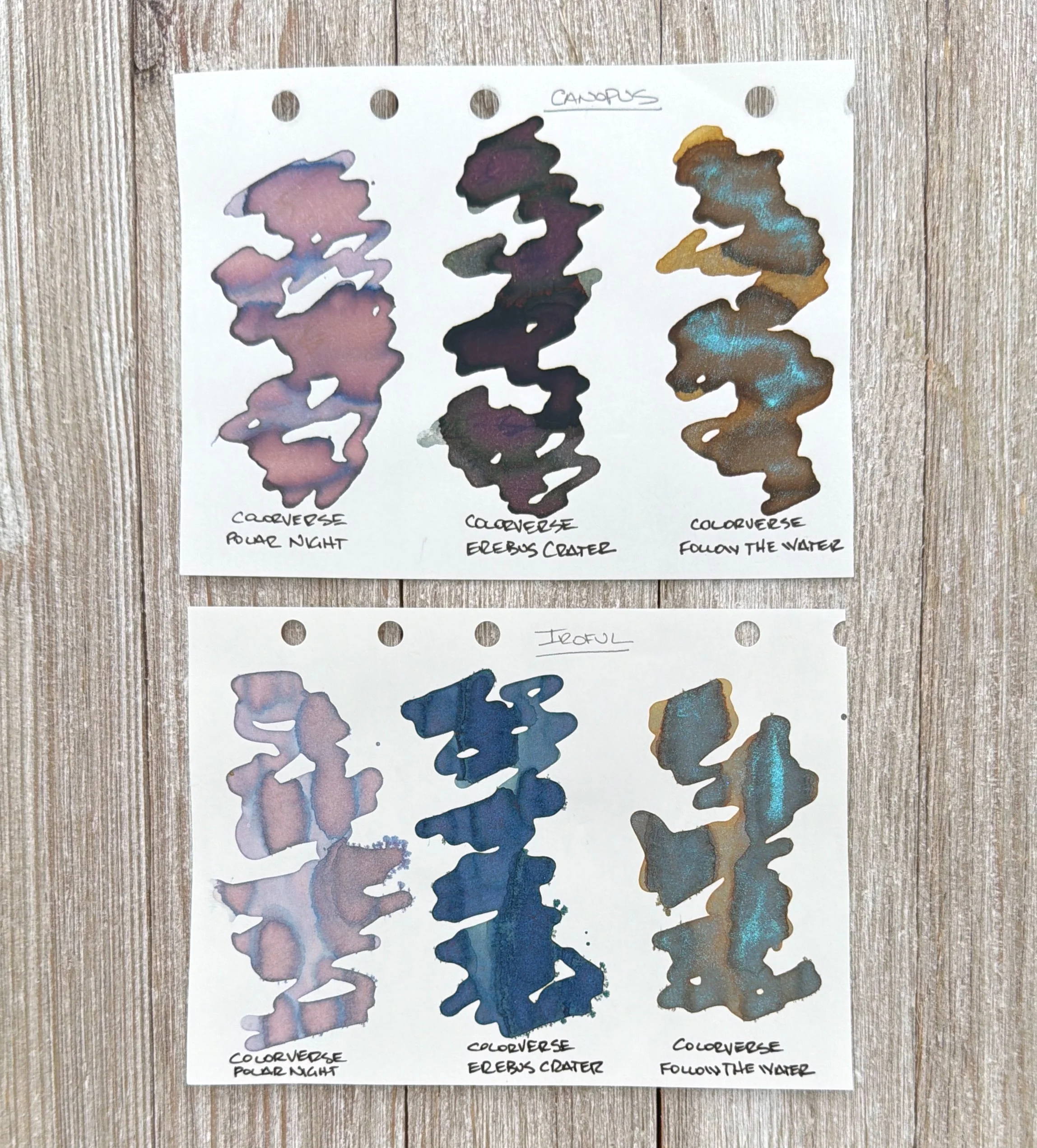Colorverse Erebus Crater Comparison