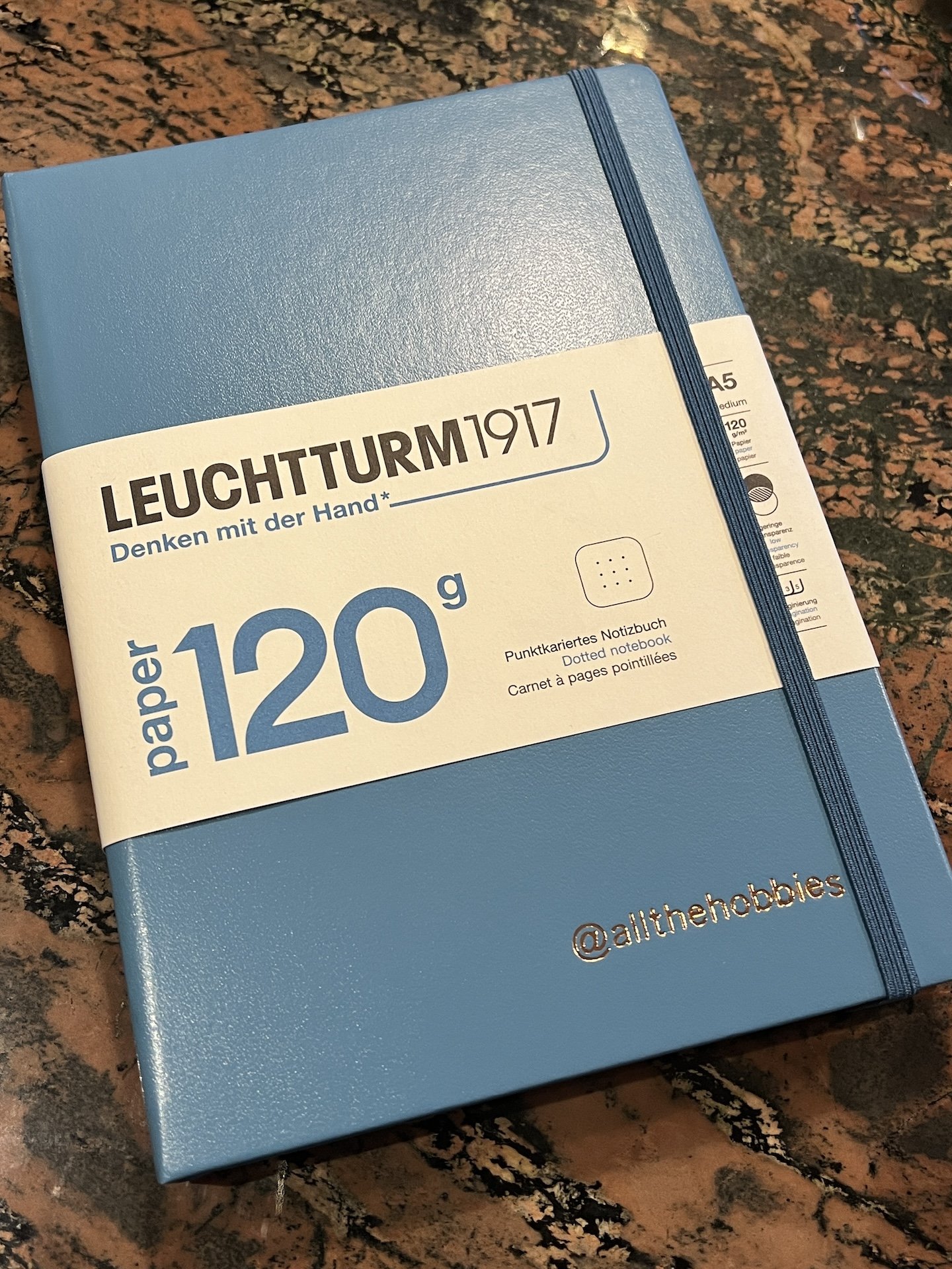 Leuchtturm1917 : A5 Hardcover Notebook : 120gsm : 203 Pages : Dotted : Sage  - LEUCHTTURM1917 - Brands