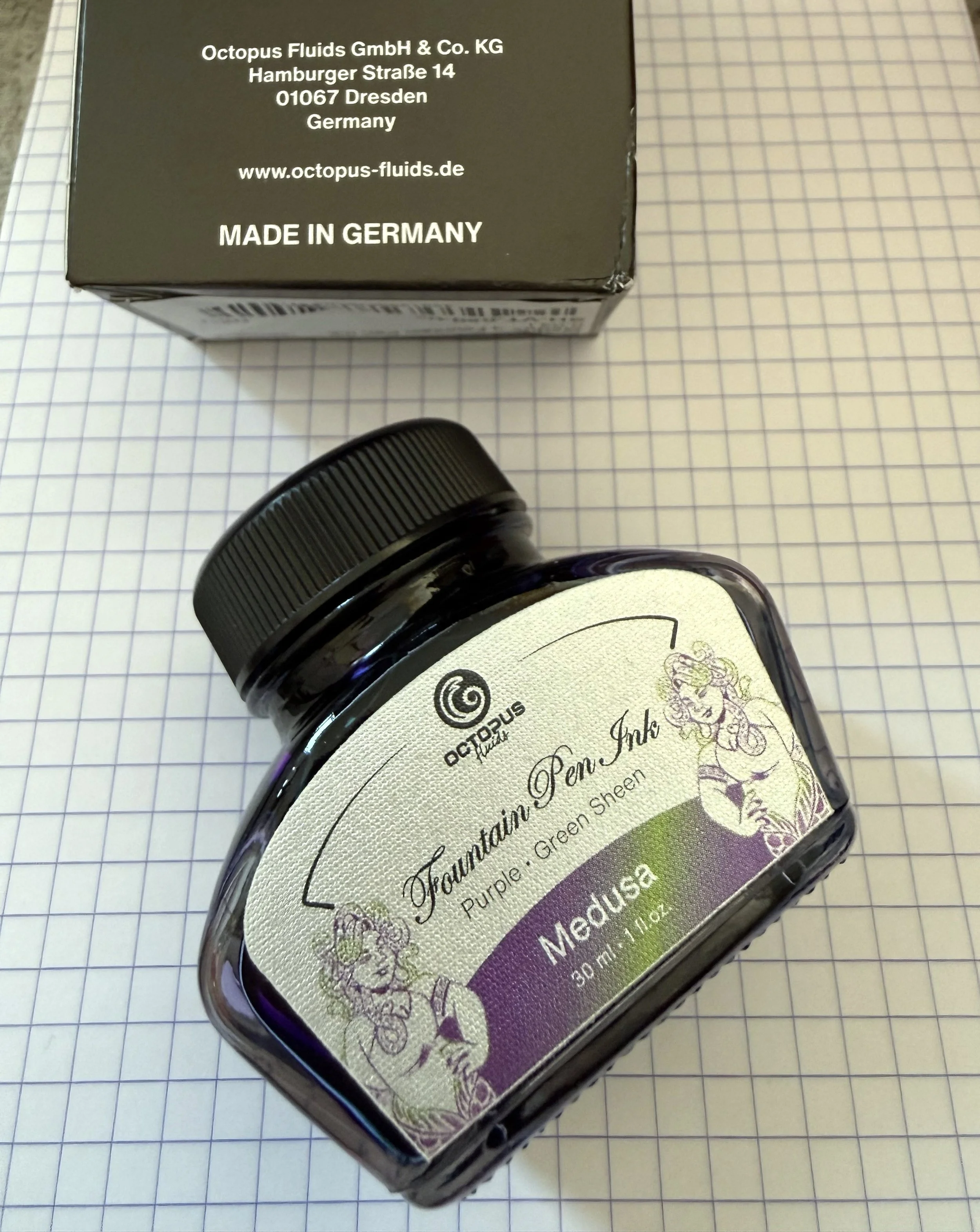 Octopus Fluids Sheening Ink - Violet Medusa Review