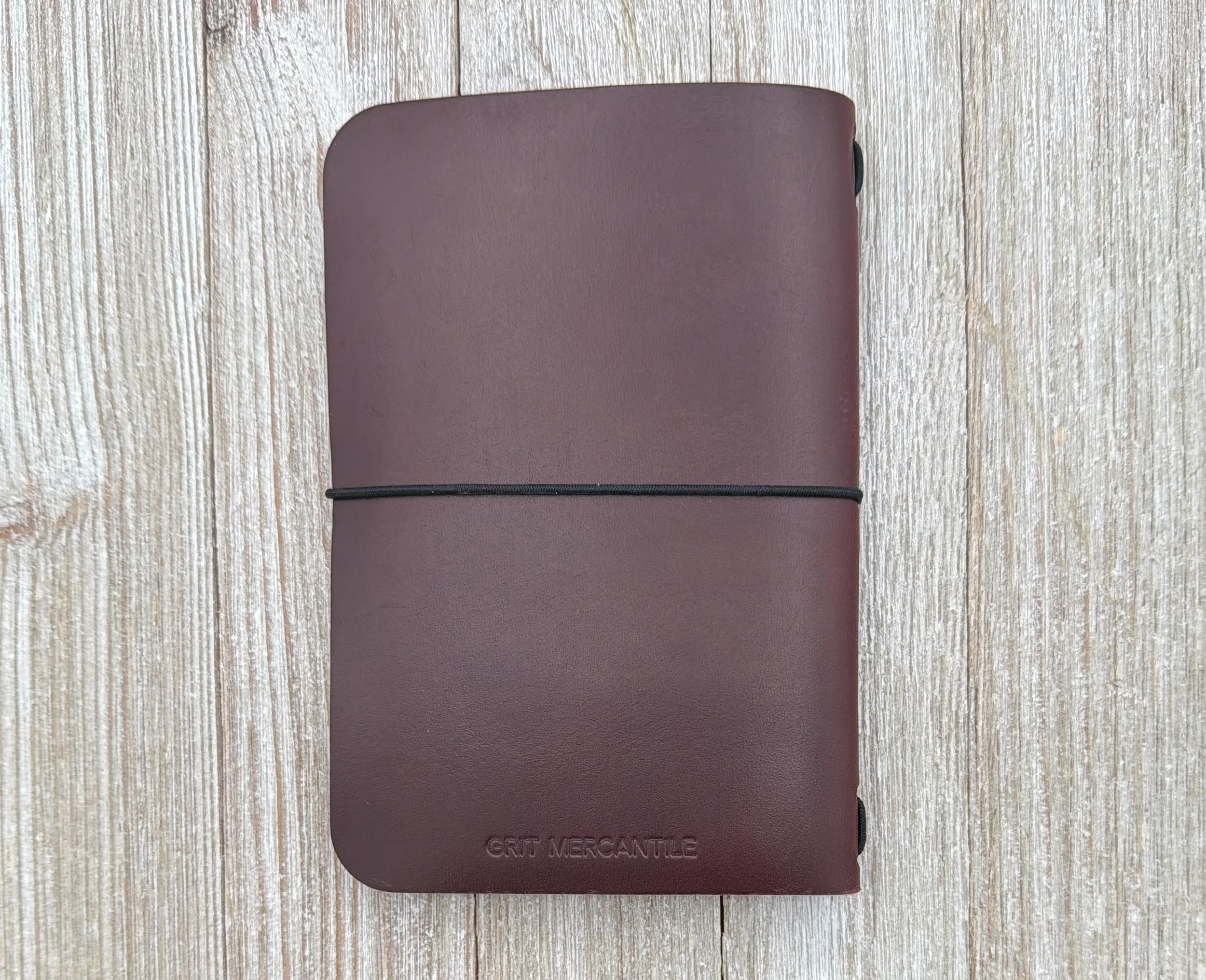 Grit Mercantile Leather A6 Cover Back