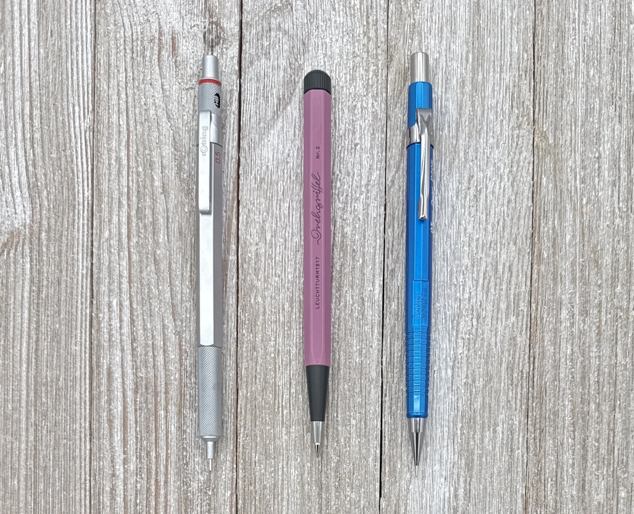 Rotring Leuchtturm Pentel Mechanical Pencils