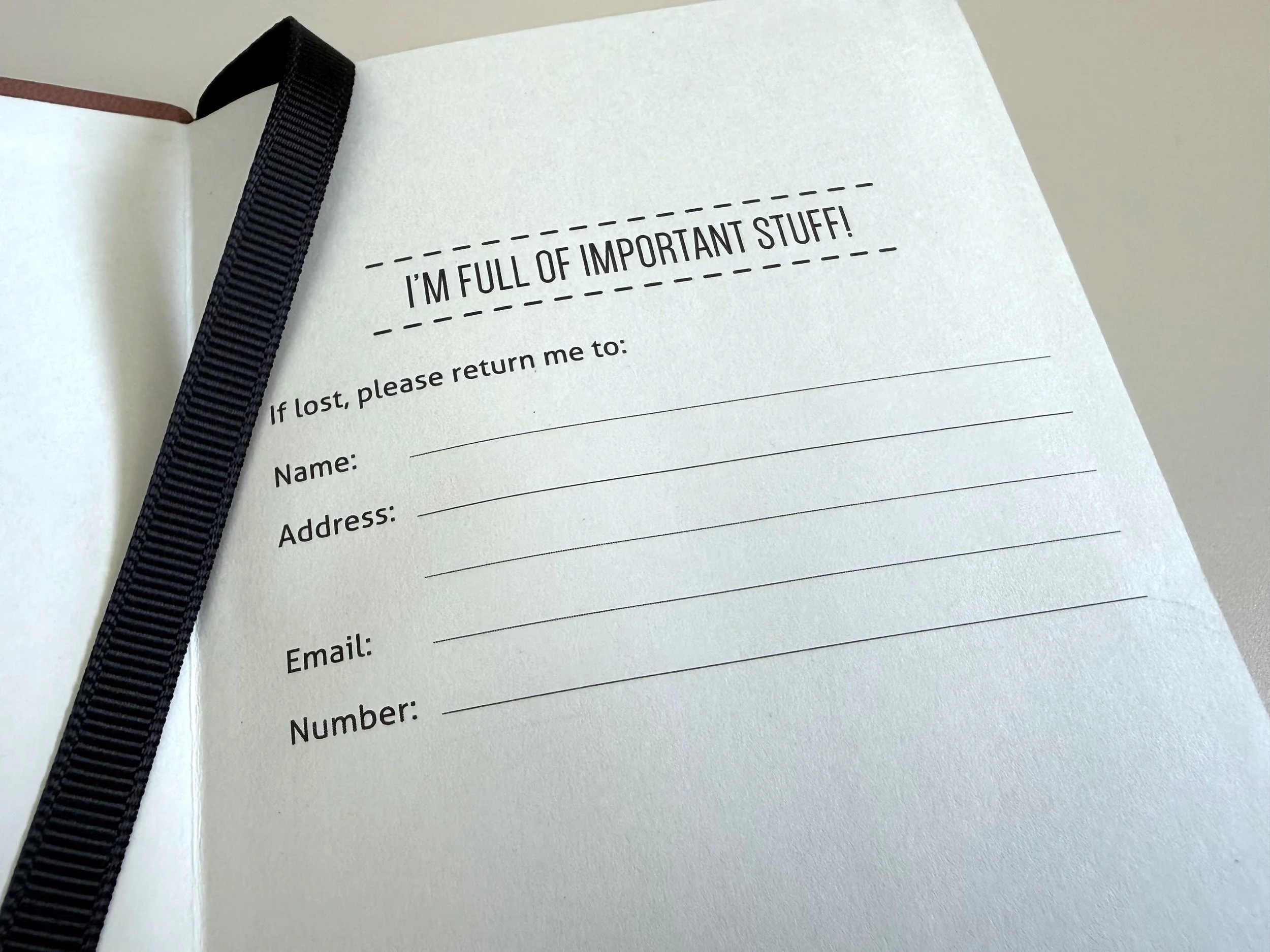 If Bookaroo A6 Pocket Notebook Stuff