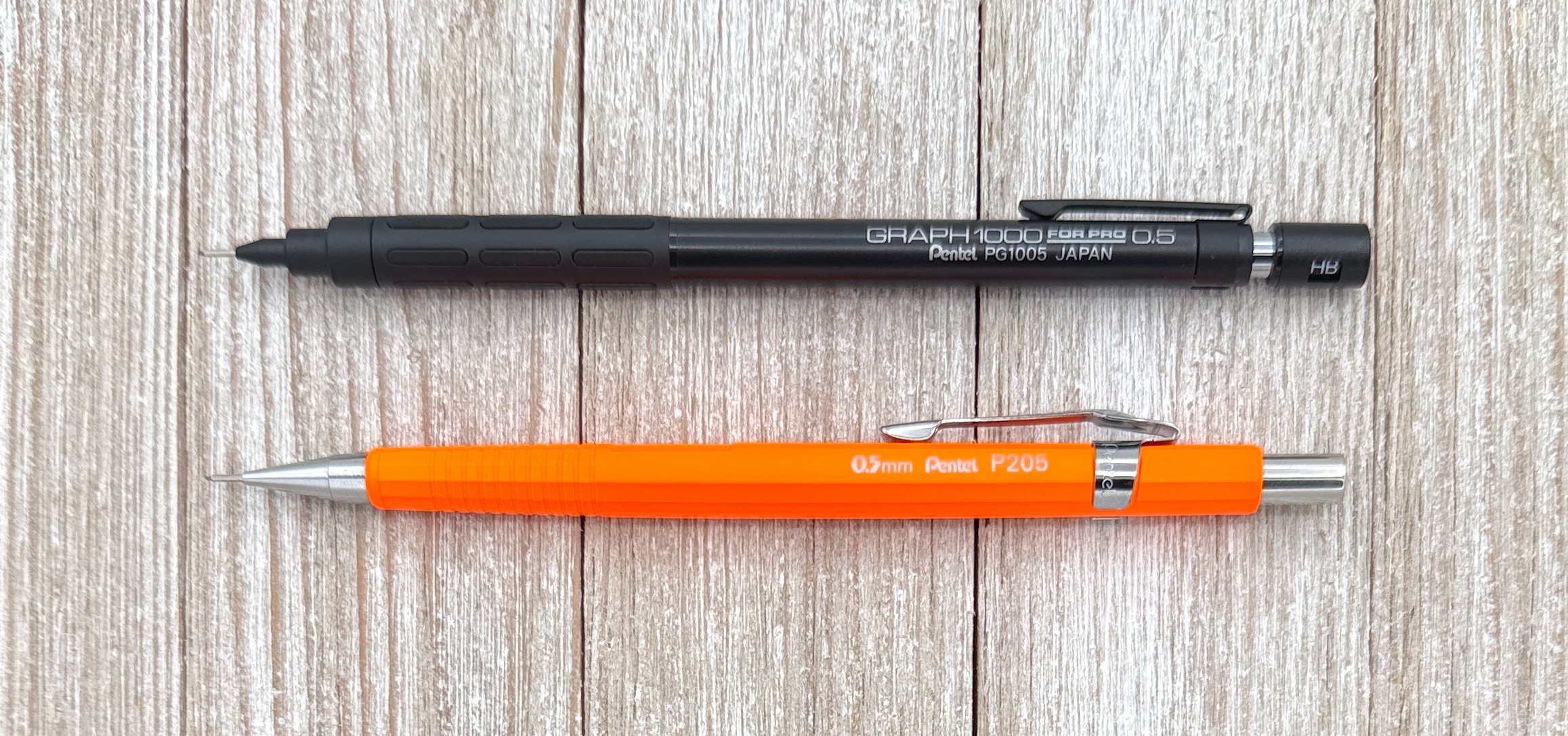 Pentel Graph 1000 vs Sharp