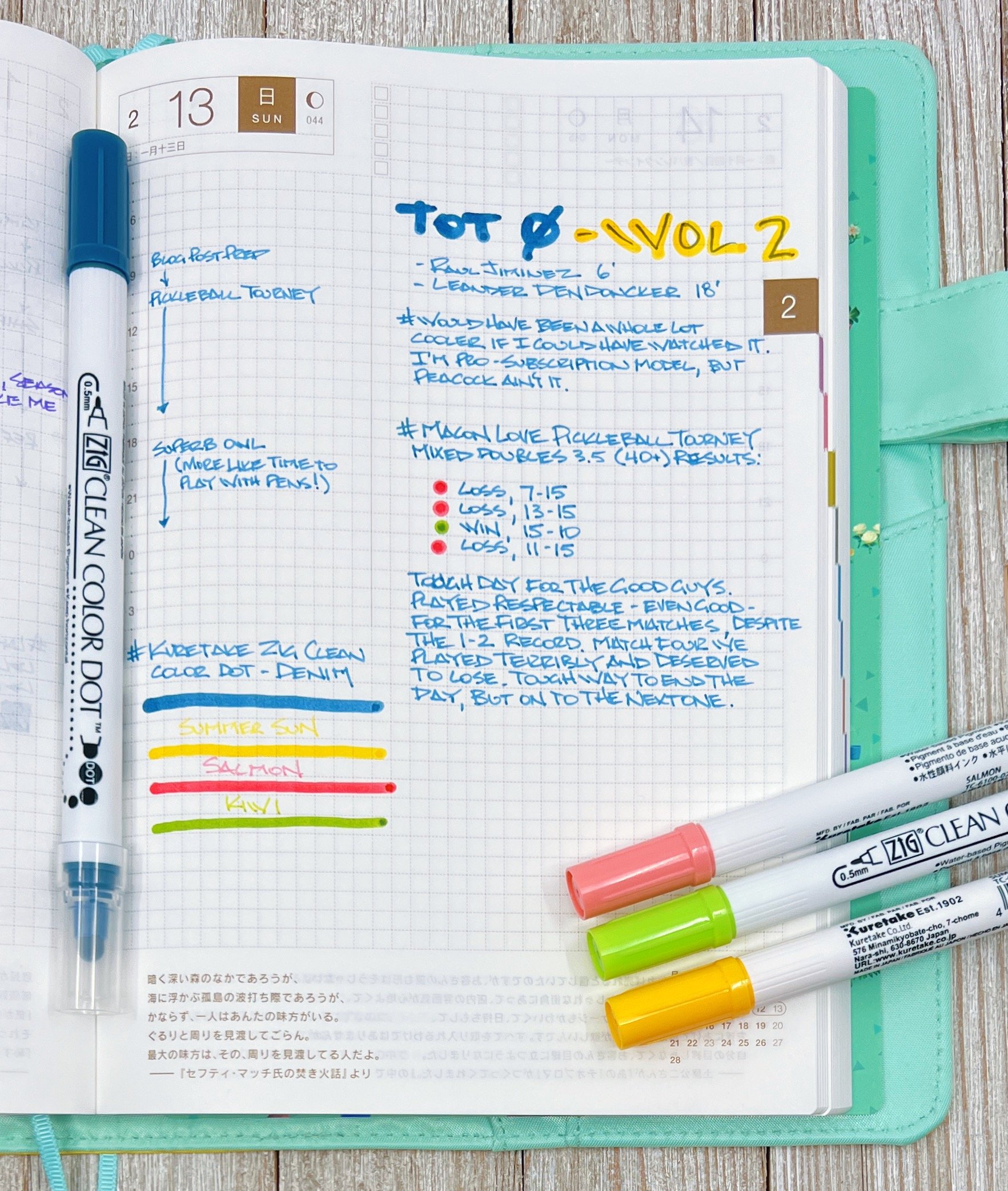 Pen Review: Zig Clean Color Dot Double Sided Markers - The Well