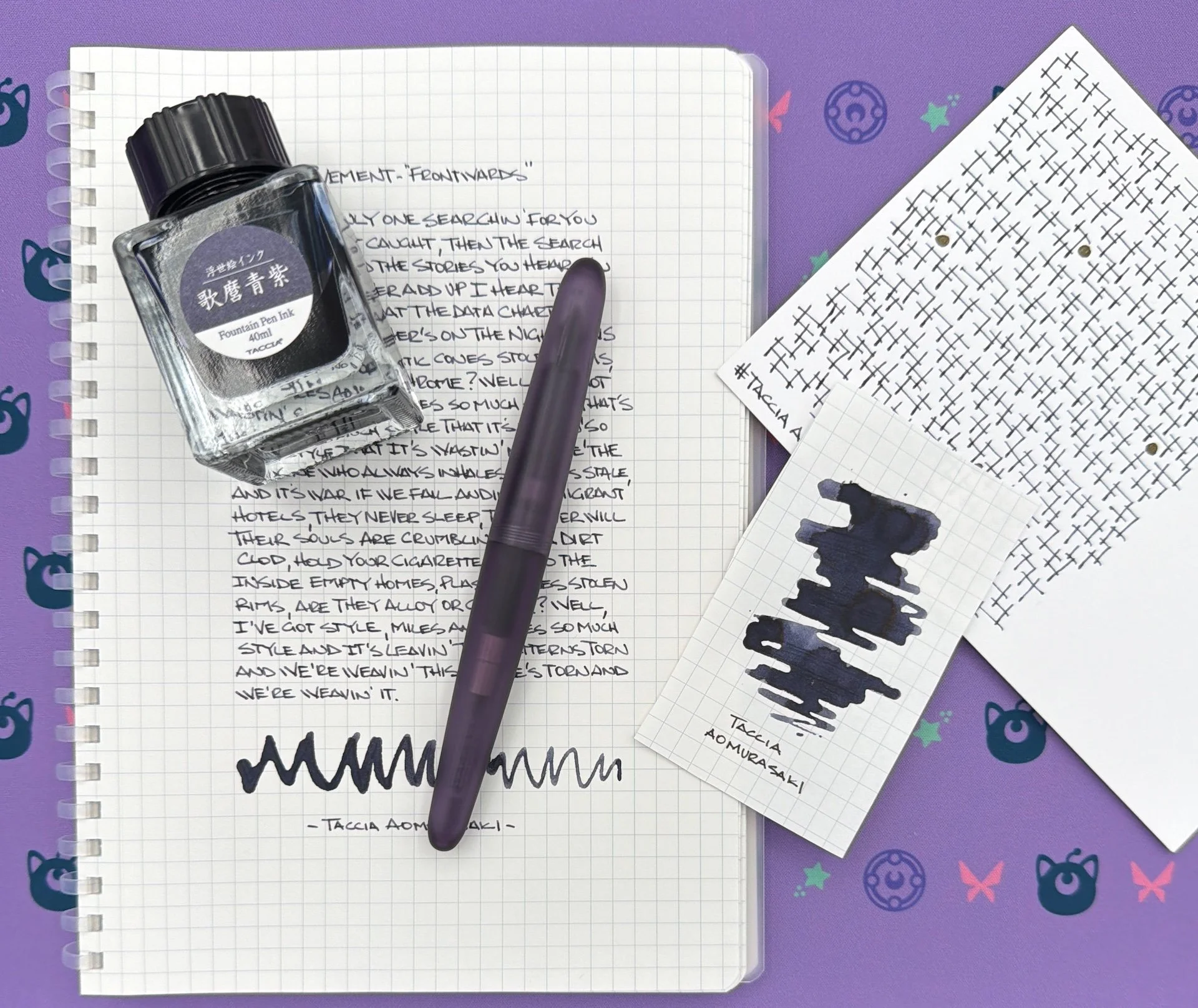 Taccia Aomurasaki Ink Writing