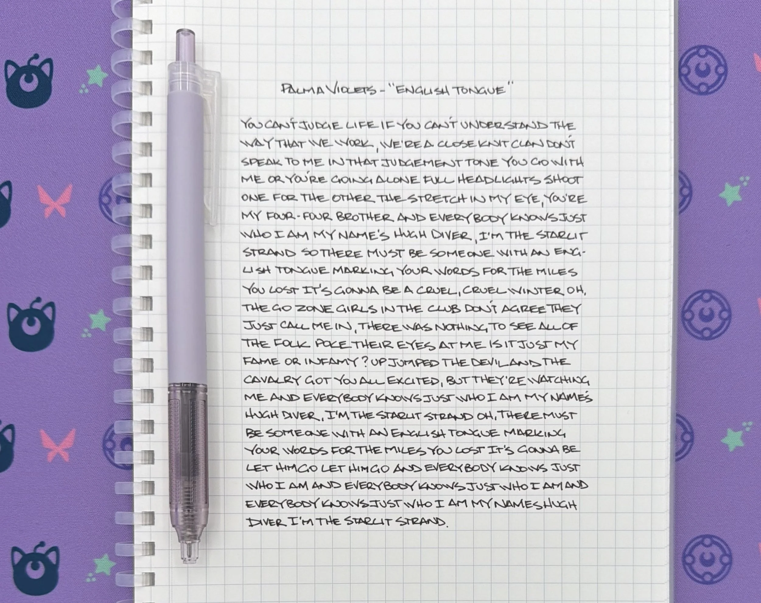 Tombow MONO Graph Lite Gel Pen Writing