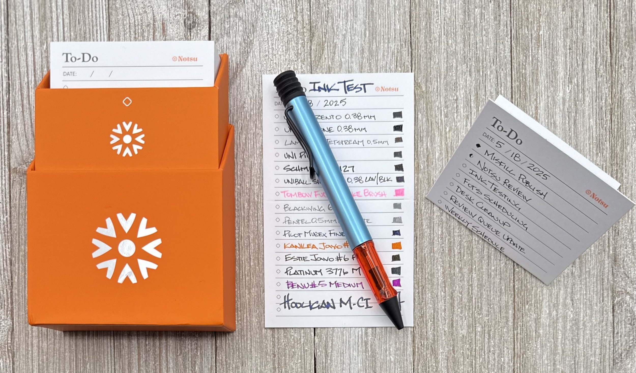 Notsu To-Do List Cards and Case Review