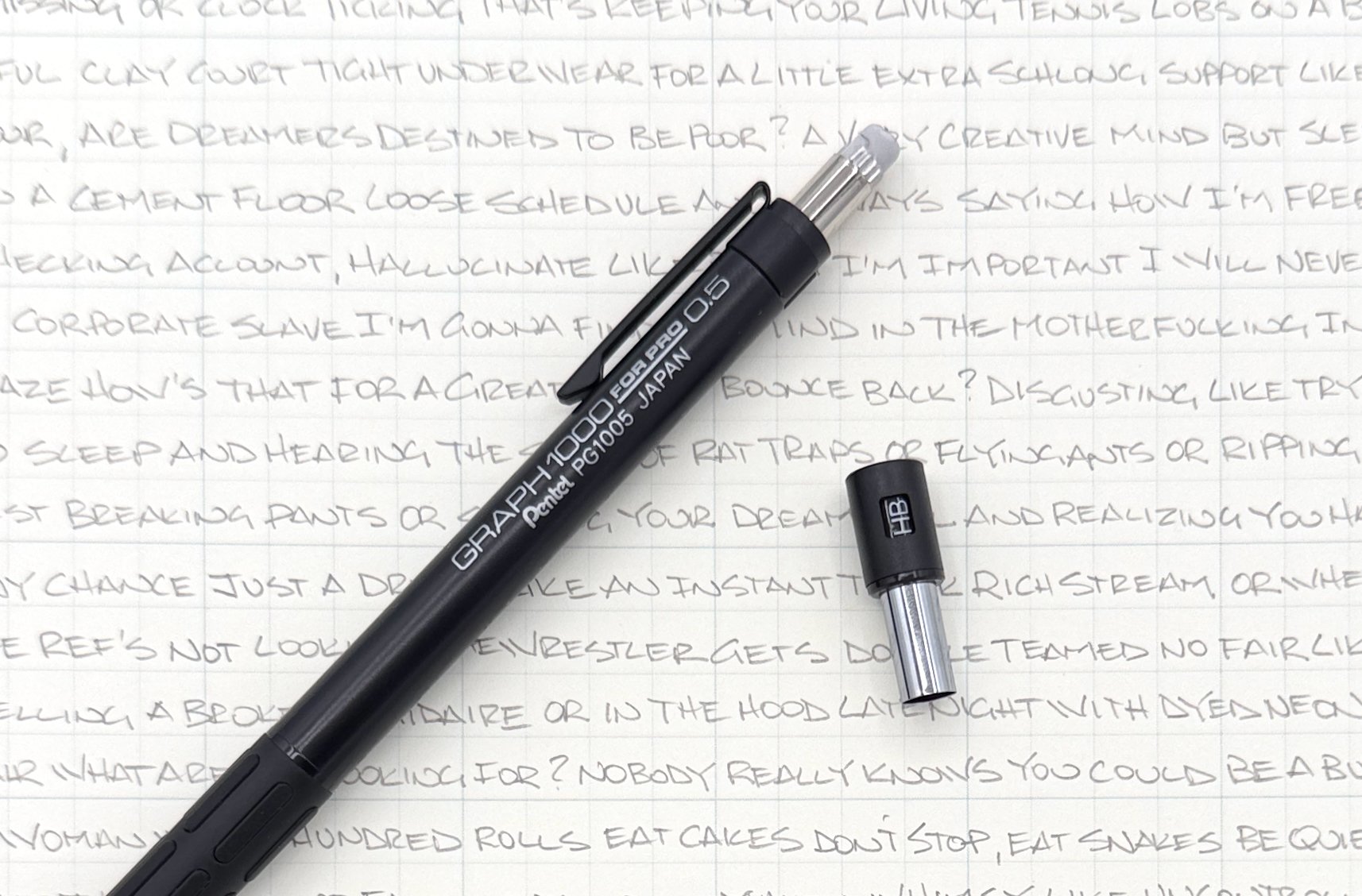 Pentel Graph 1000 for Pro Drafting Pencil Eraser