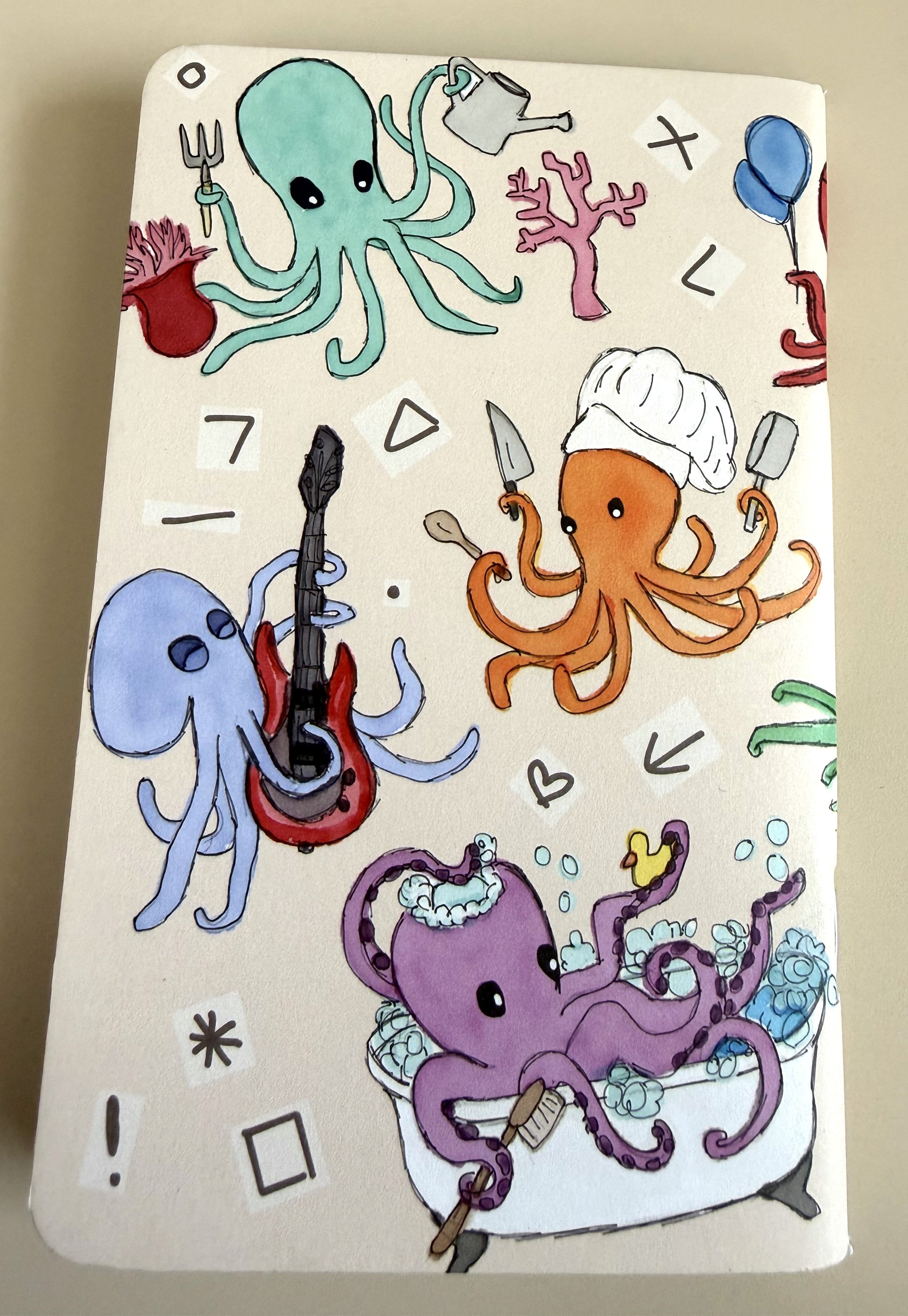 Inky Fingers Pocket Bullet Planner Cover