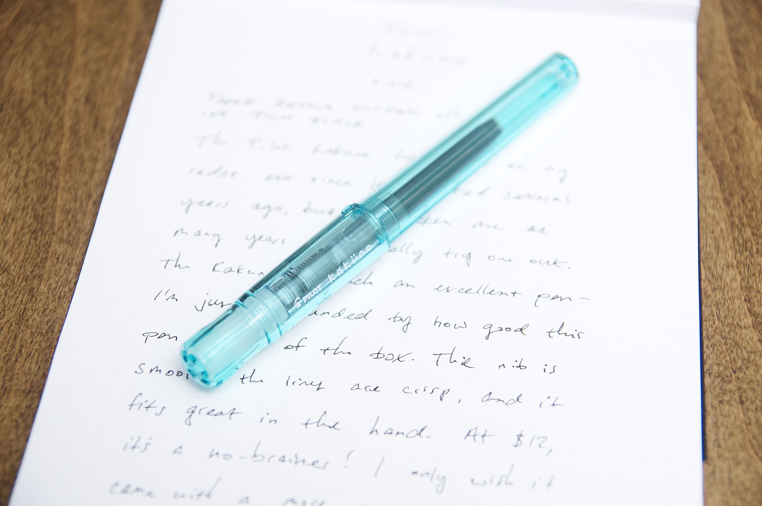Pilot Kakuno Transparent Green Fountain Pen Review — The Pen Addict