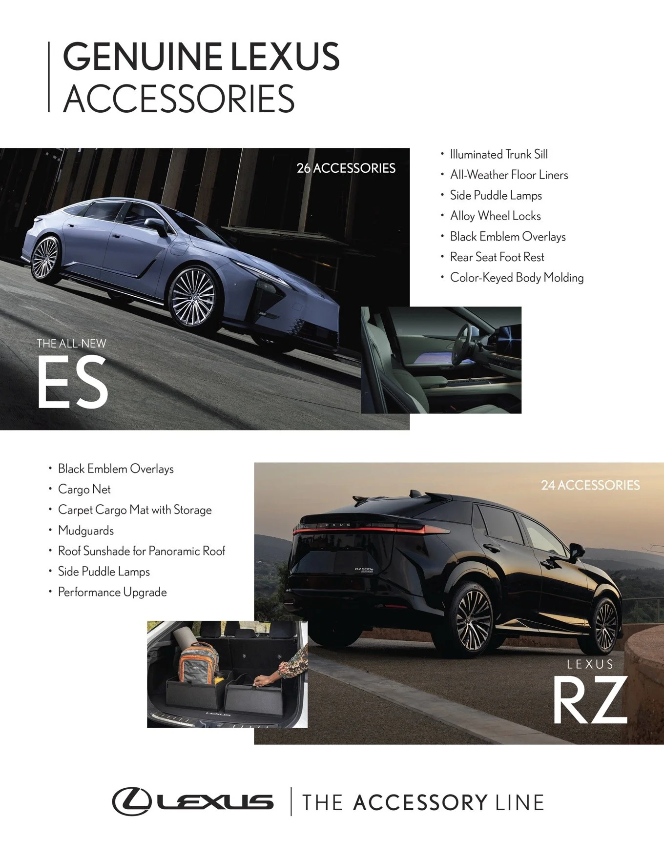 Lexus Accessories - ES & RZ