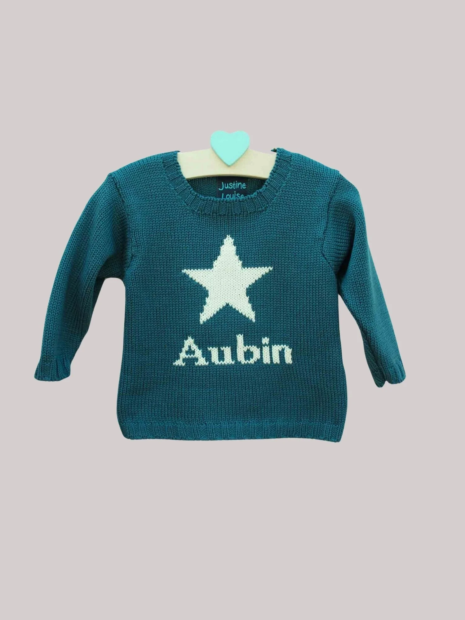 personalised blue star toddler jumper