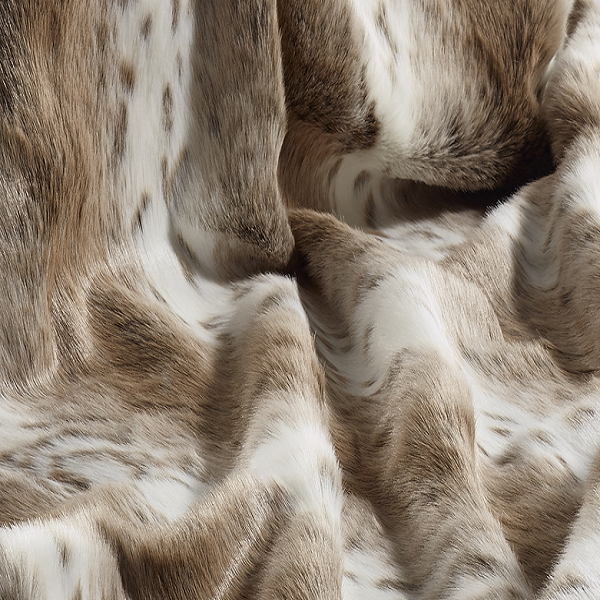 tan lynx luxury faux fur