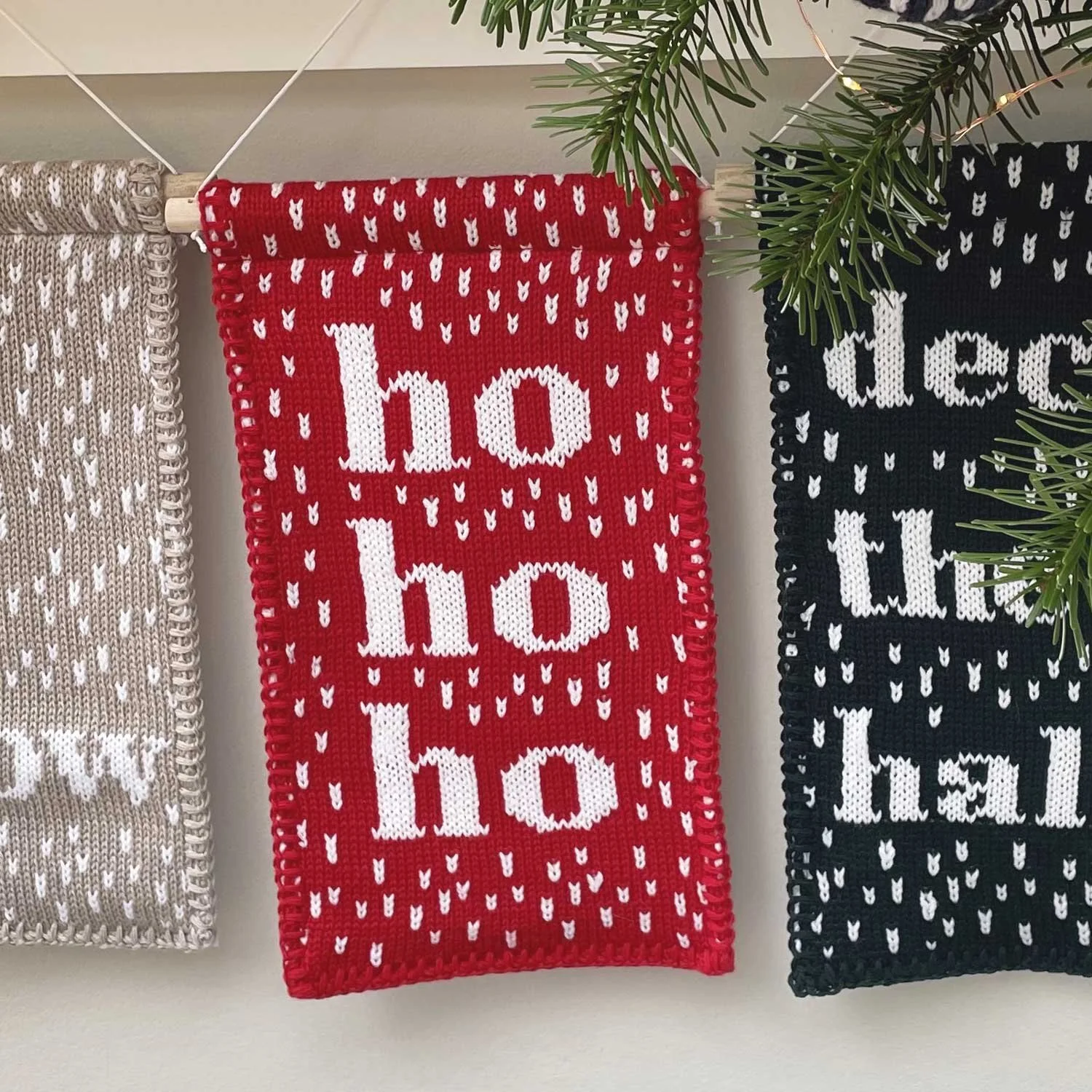 ho ho ho wall hanging