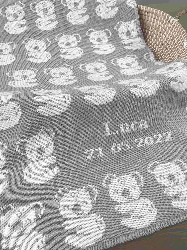 personalised koala blanket for babies