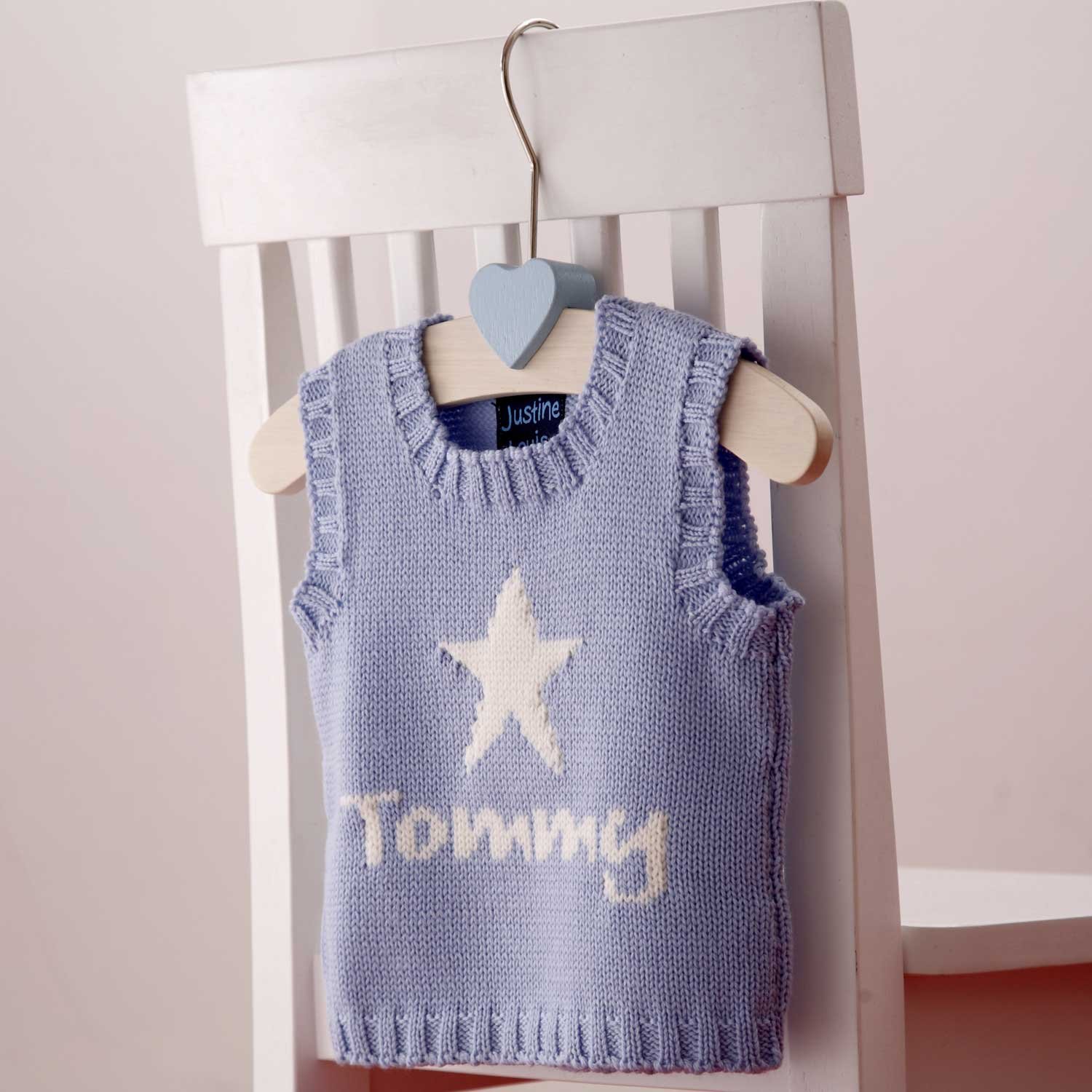 Star Tank Top with the name "Tommy" 0-3 months