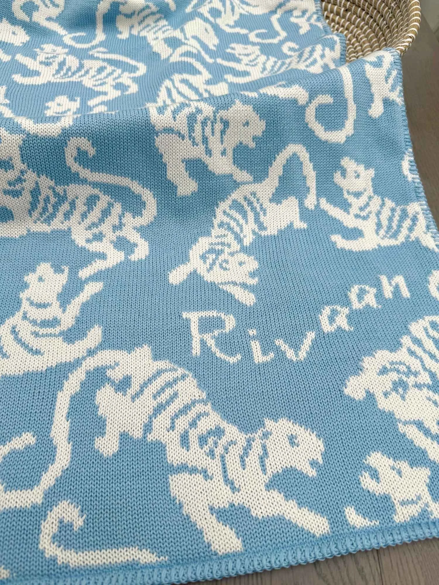 personalised tiger blanket for babies