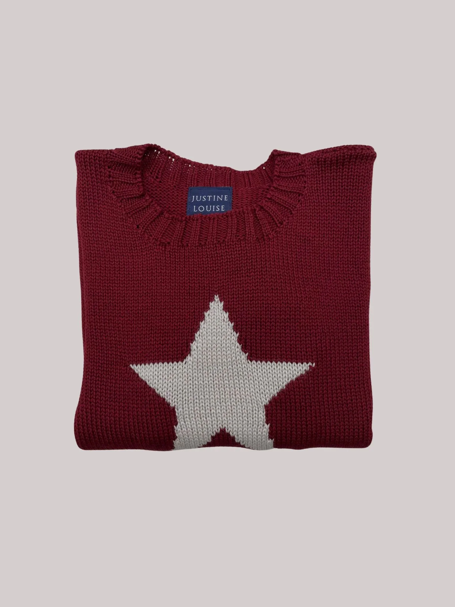 personalised star knitted jumper