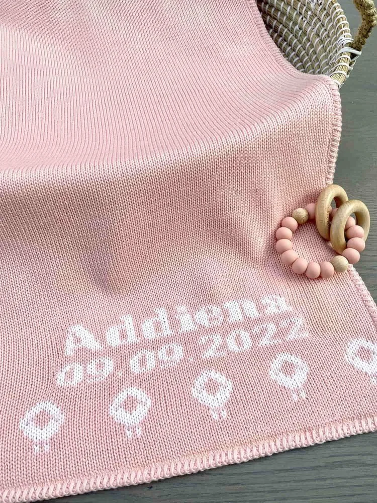 personalised sheep blanket for babies
