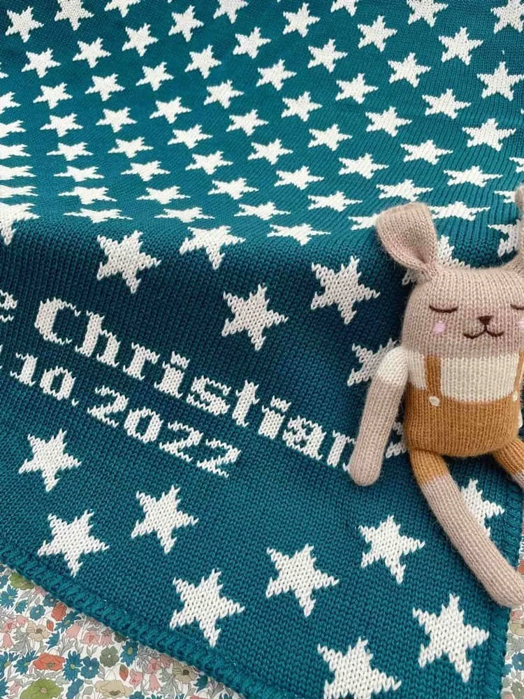 personalised star blanket for babies
