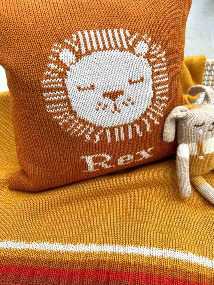 lion cushion for nursery