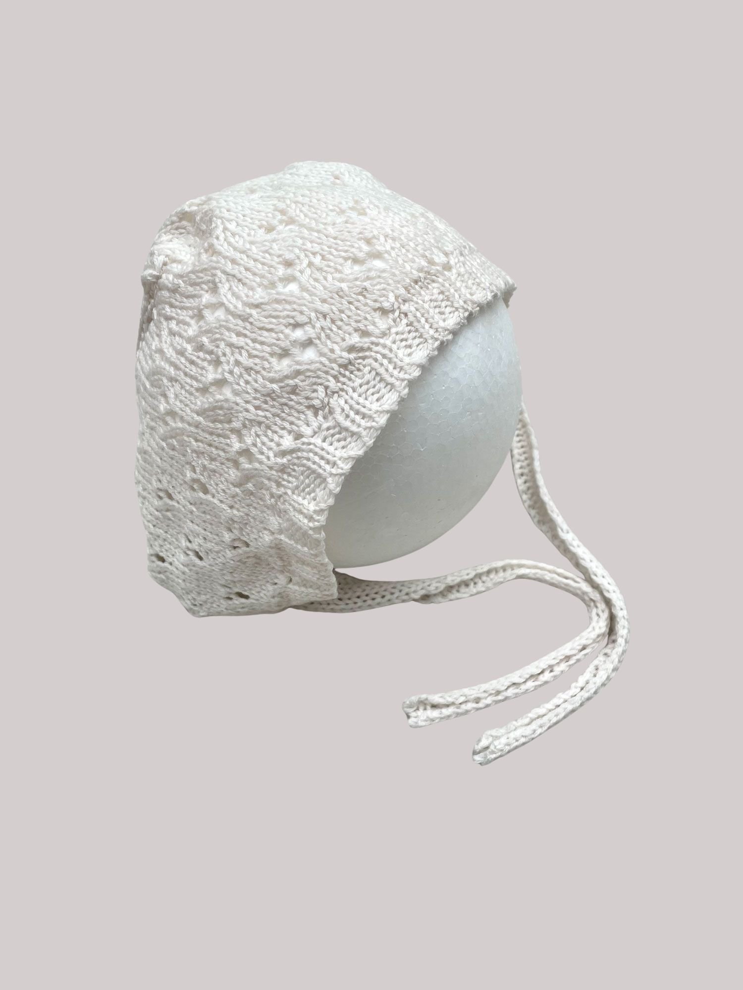 knitted bonnet for baby shower