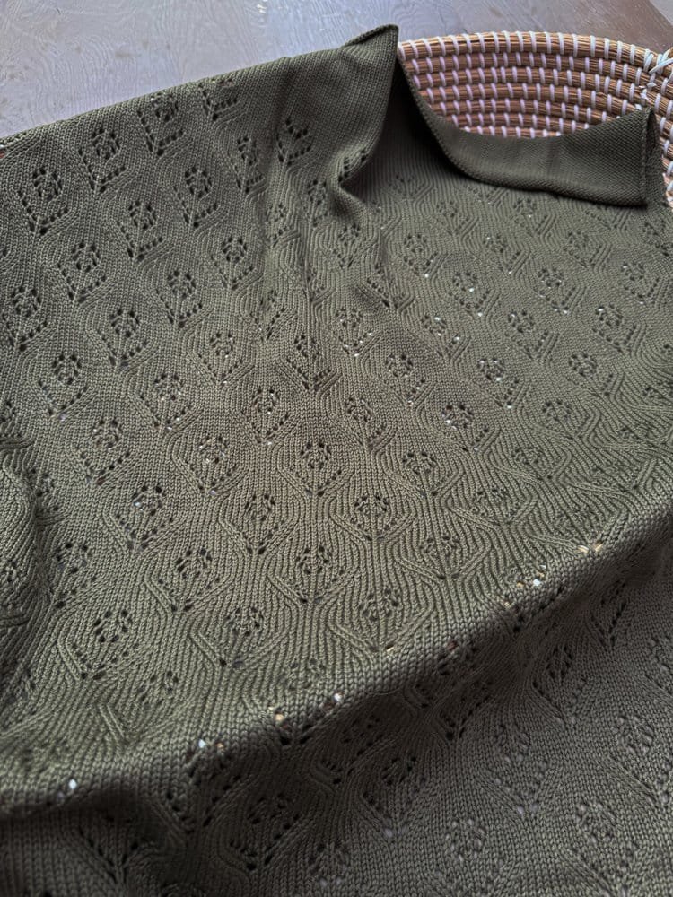 luxury merino lace knitted blanket for baby