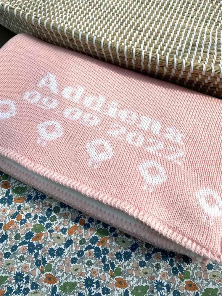 sheep baby blanket