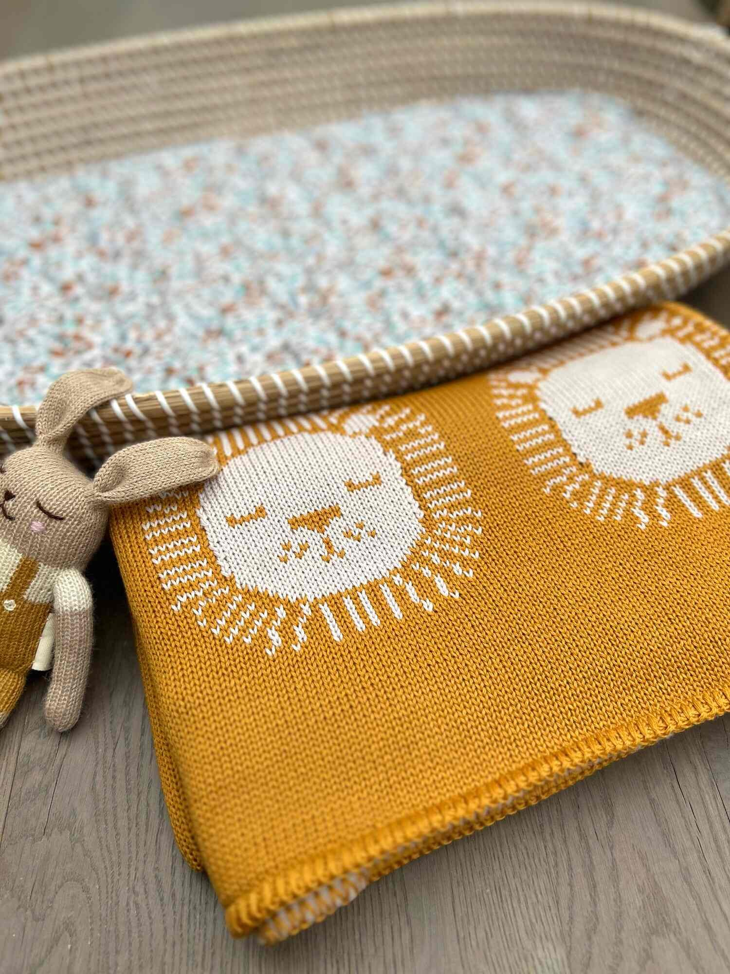 lion baby blanket