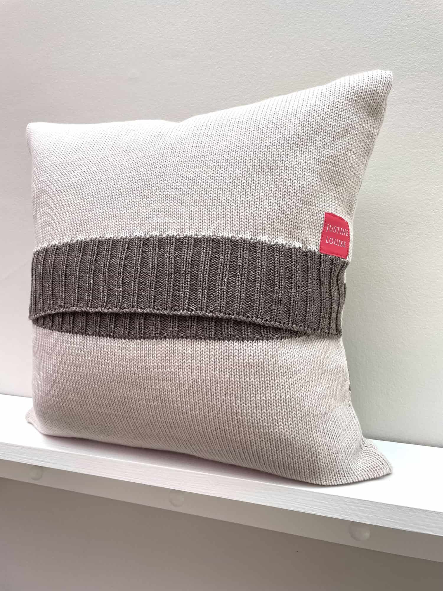 luxury knitted cushion