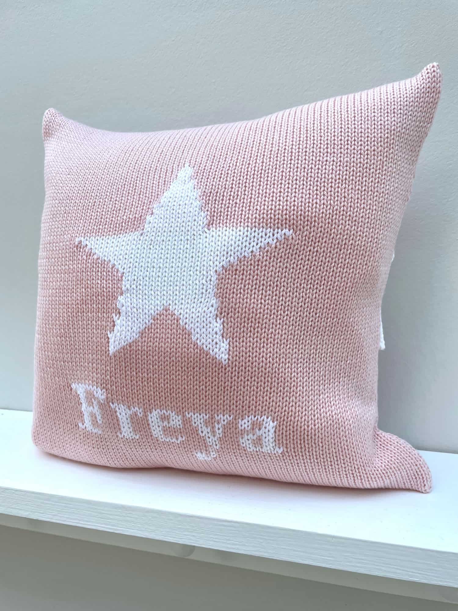 personalised star cushion