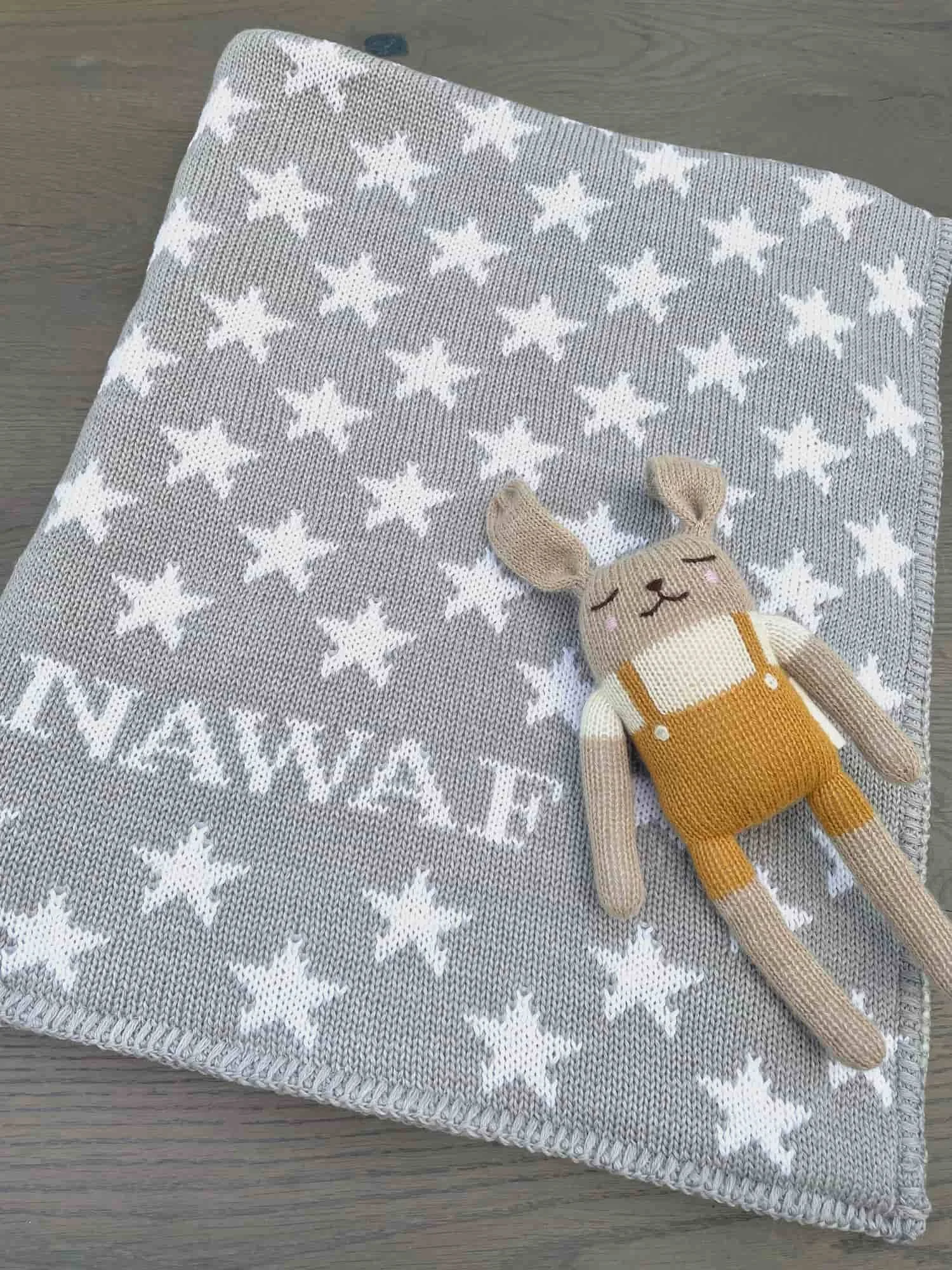 personalised star blanket