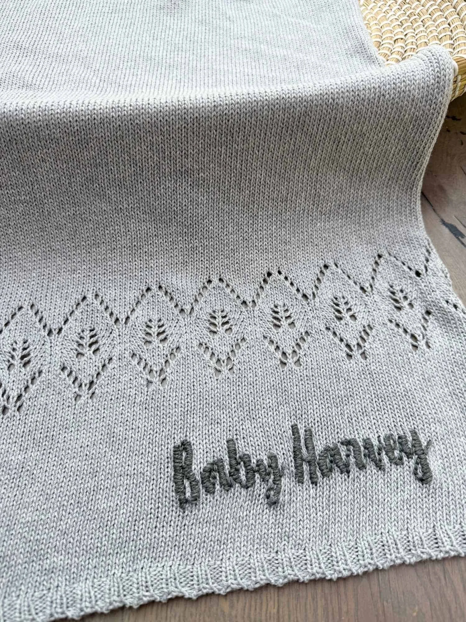 personalised baby blanket with name