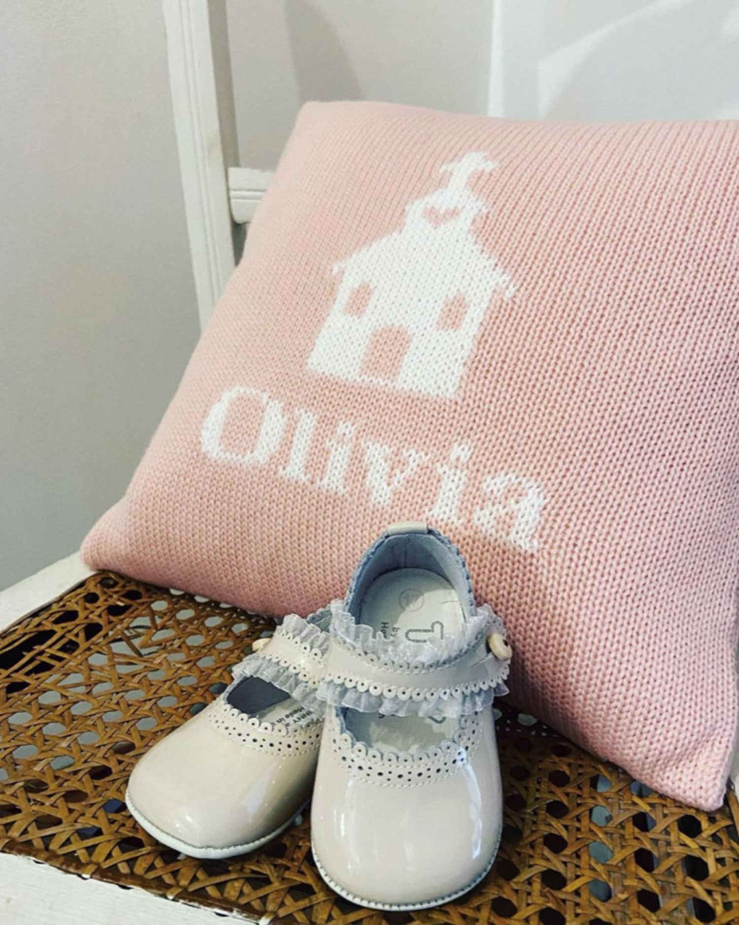 communion cushion with name