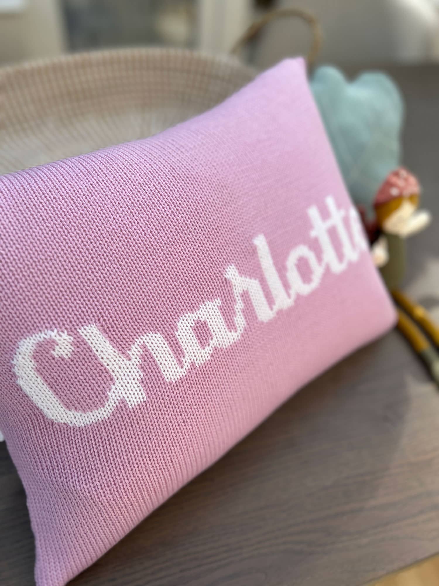 name cushion for baby