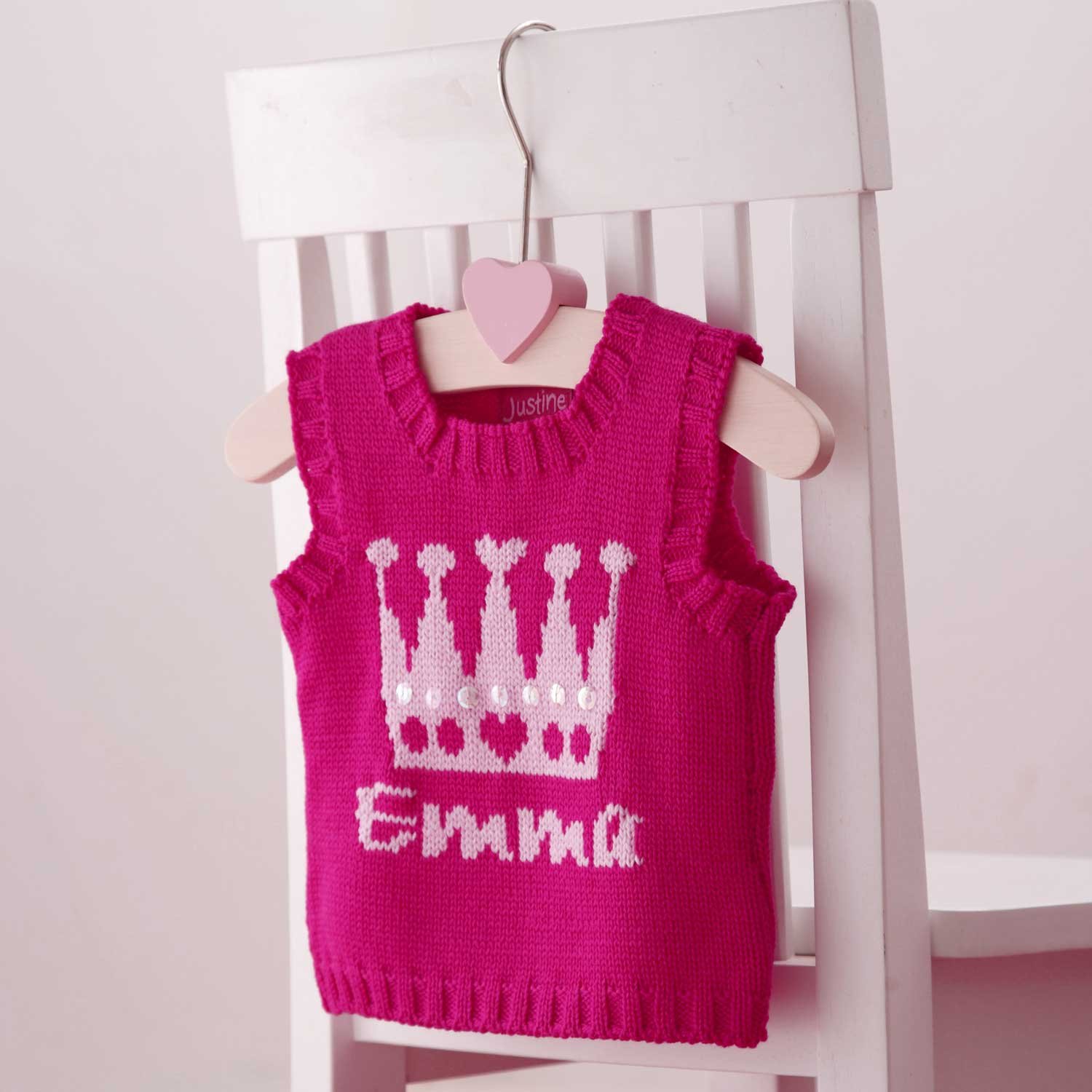 Crown Tank Top with the name "Emma" 0-3 months