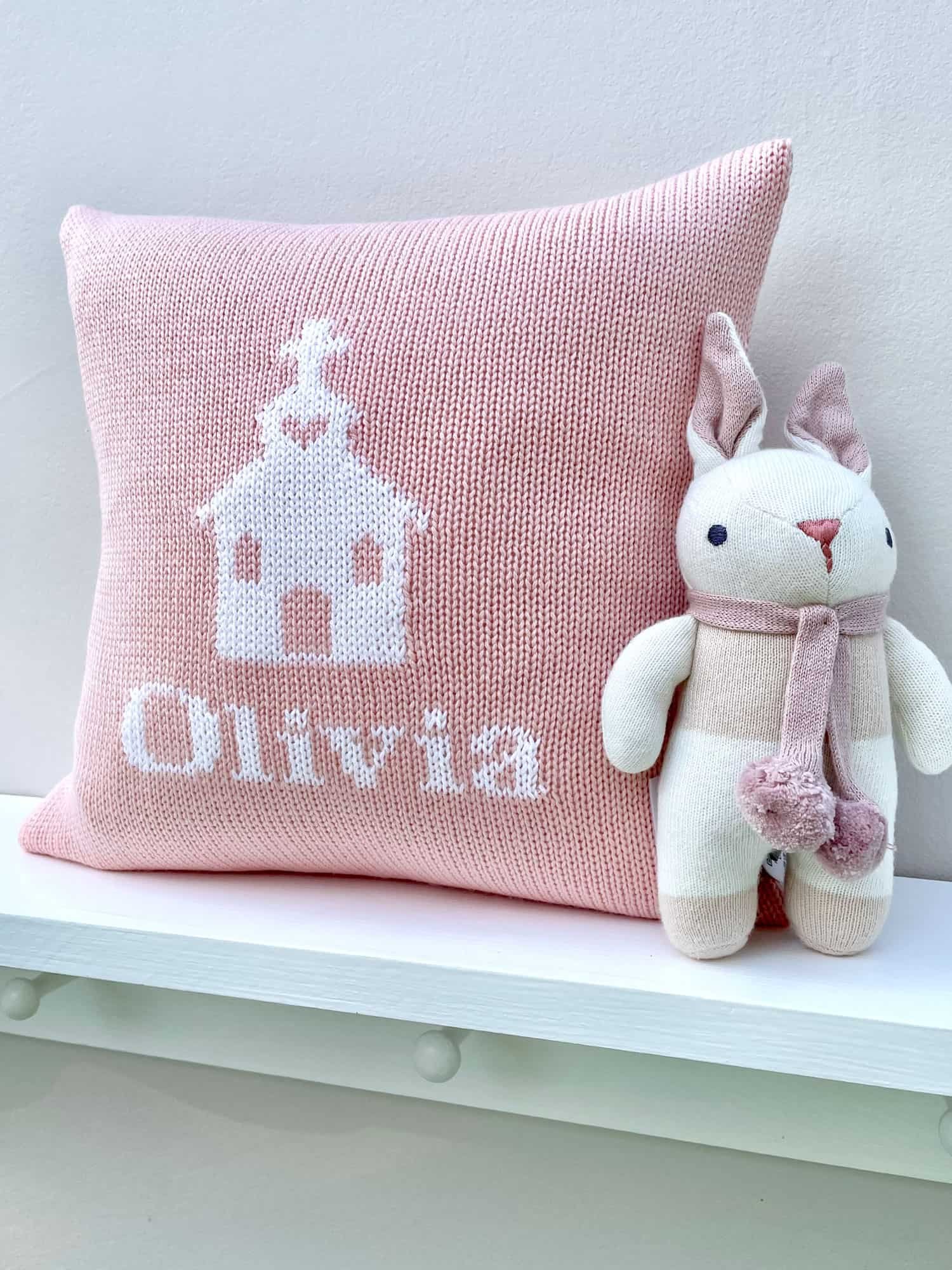 personalised communion cushion for baby