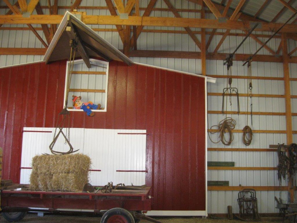 Barn Facade & Early Hay Trolleys & Forks.jpg