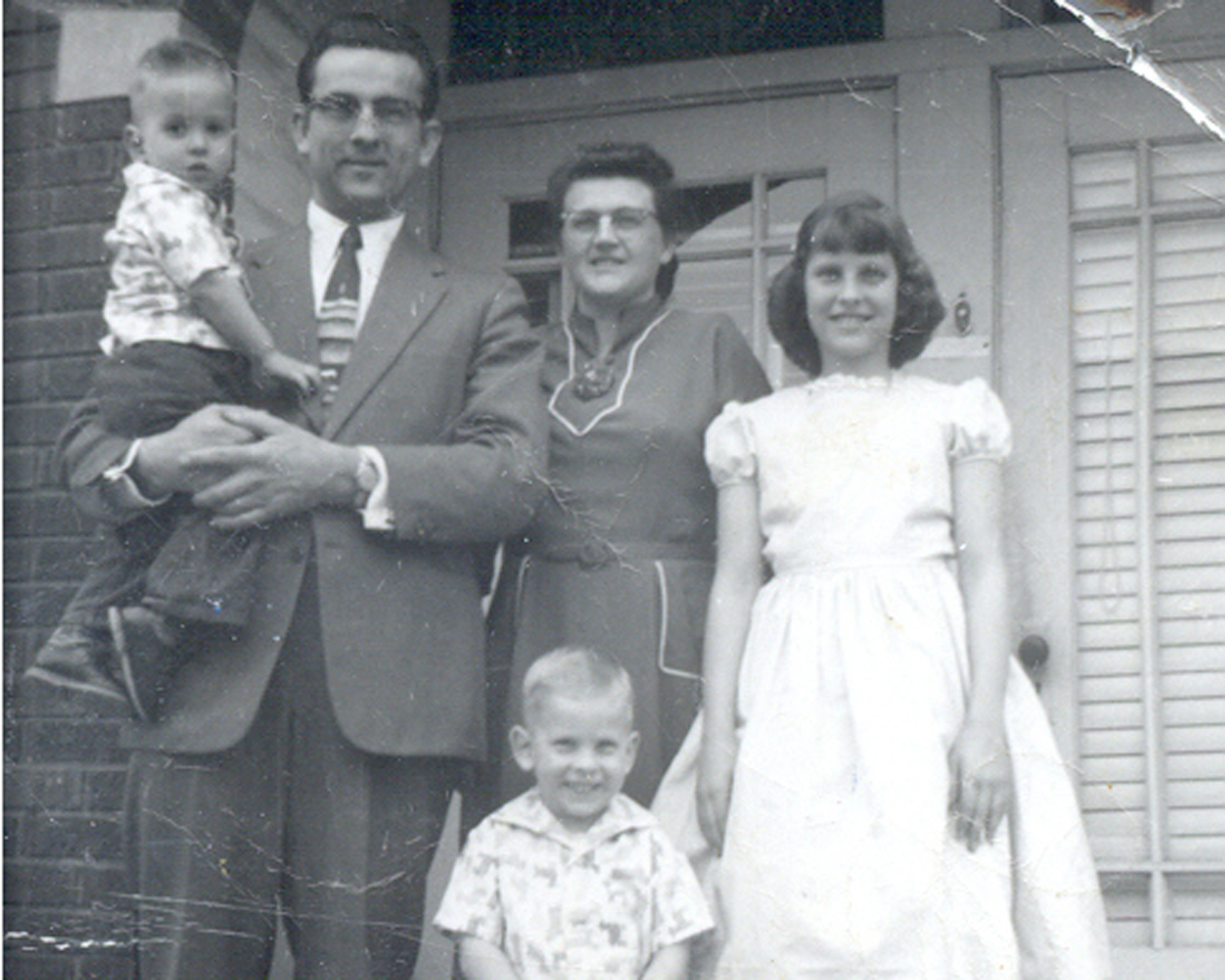 Longenecker Family in Morton during Harold's tenure as Director.