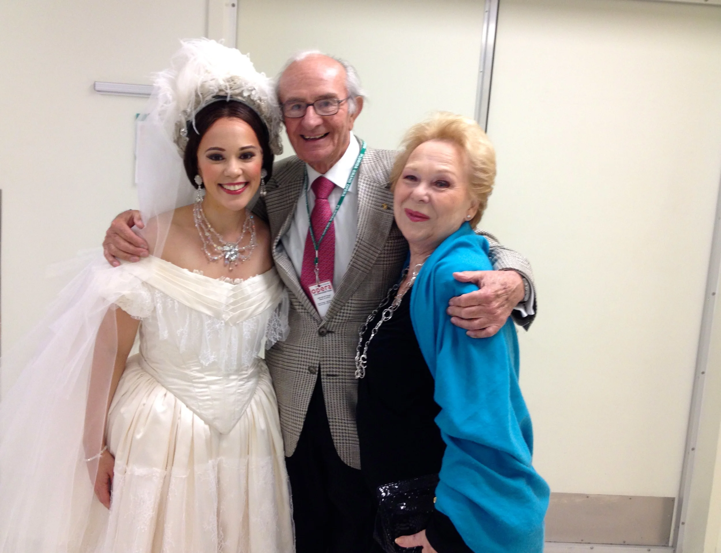 Backstage with Renata Scotto and Lorenzo Anselmi