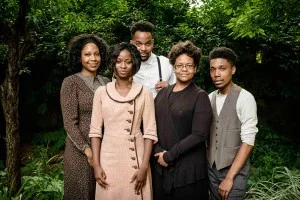 The cast of Rachel: Lauren Lattimore, Santoya Fields, Temesgen Tocruray, Bonita Jackson and Damone Williams. Photo by Stefano Giovannini.