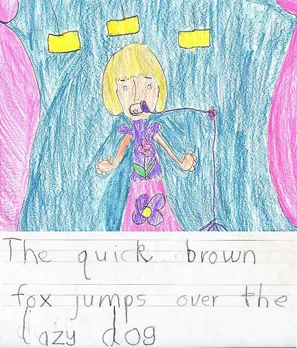 Jessie, self-portrait, age 7