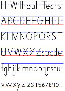 Handwriting Without Tears Cursive Alphabet Chart