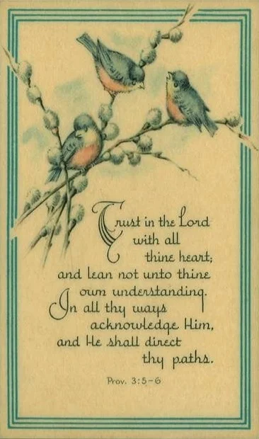 Proverbs 3: 5-6 Trust in the Lord